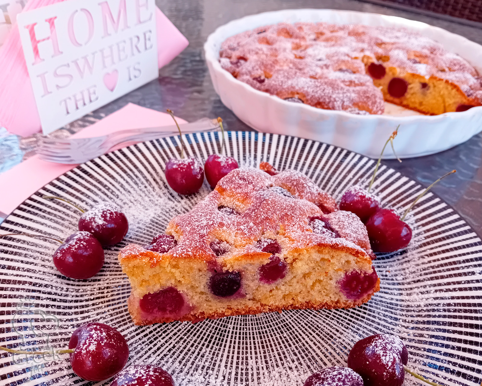 Greek-style Cherry Pie