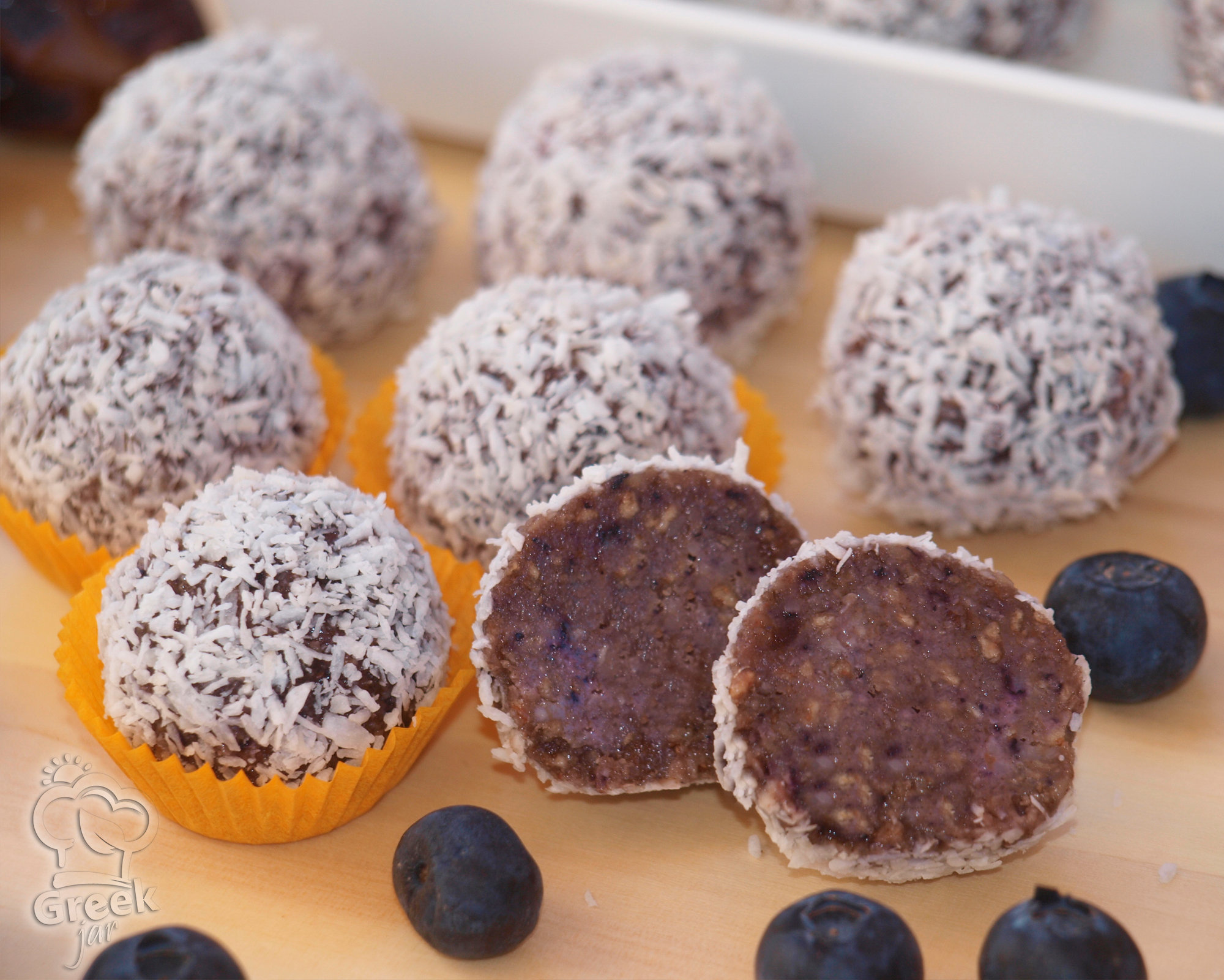 Frozen Energy Truffles, naturally sweetened