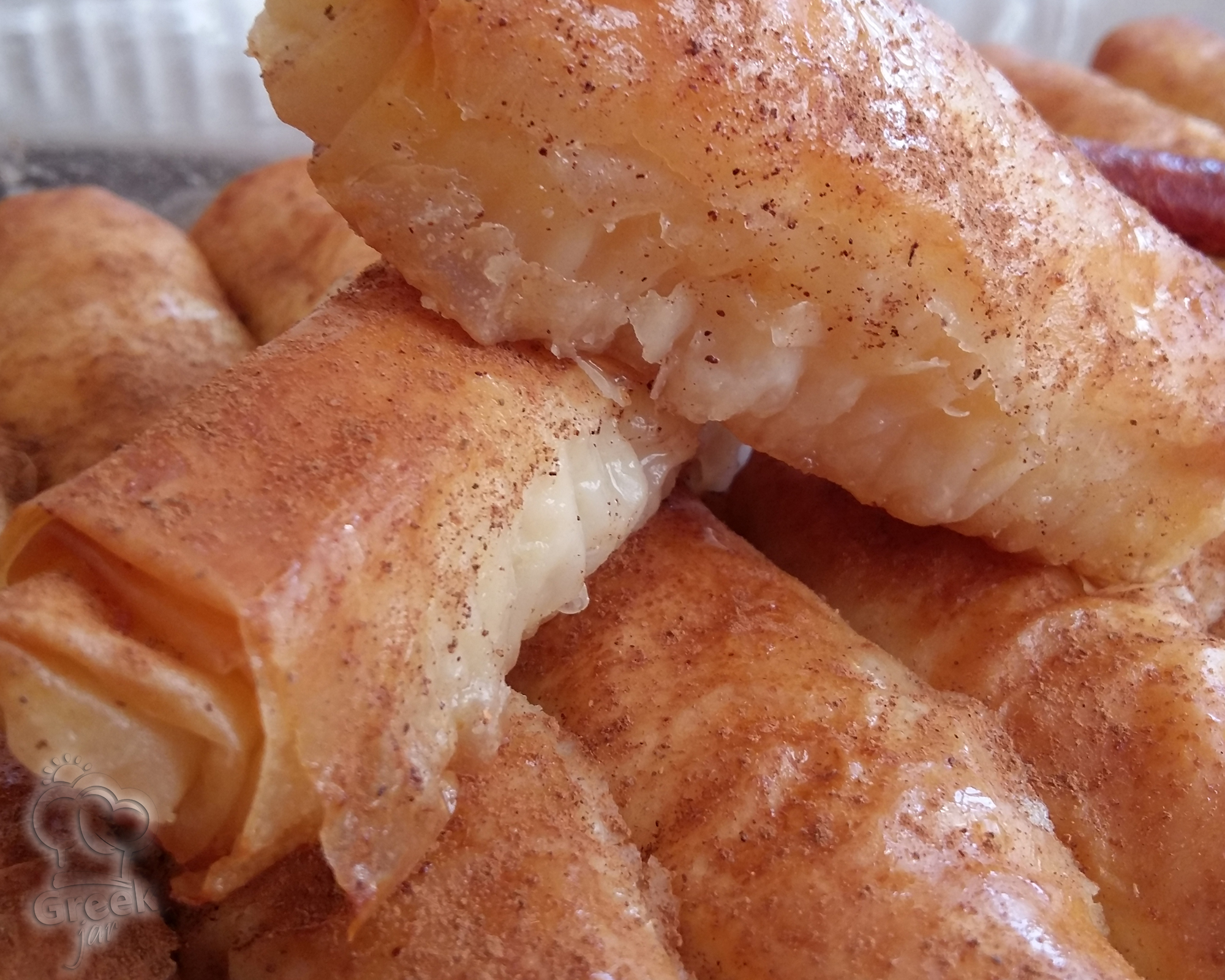 Greek Galaktoboureko Rolls