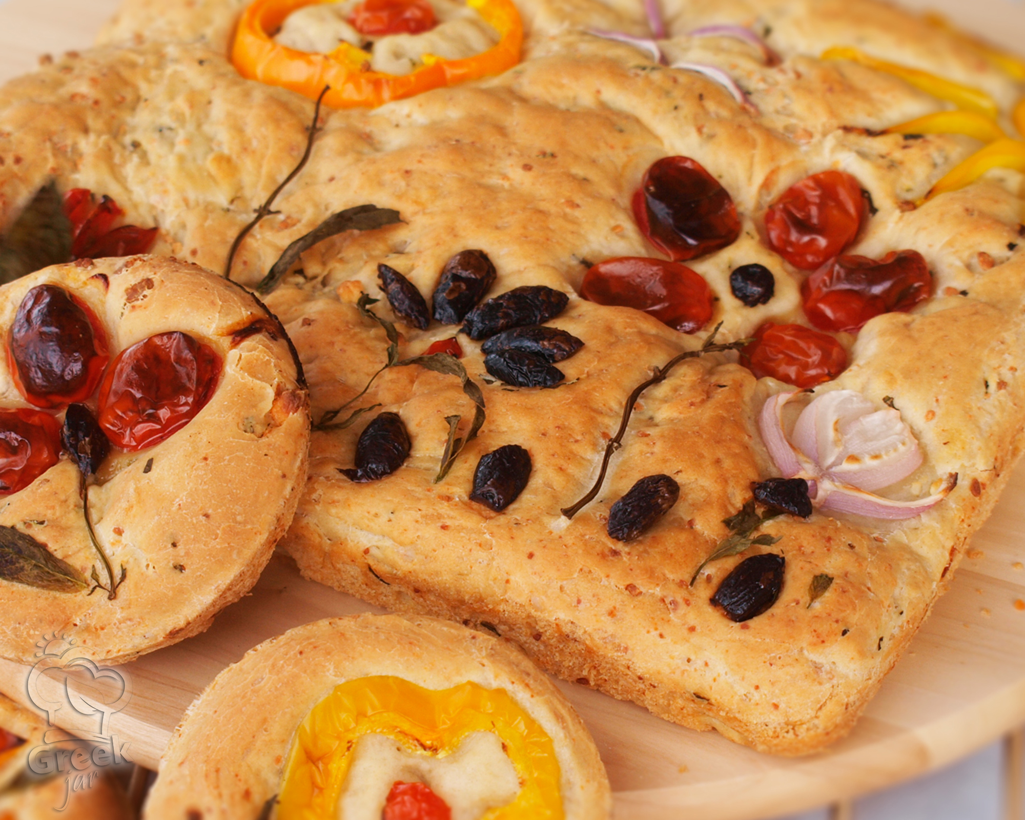 Focaccia αλά ελληνικά