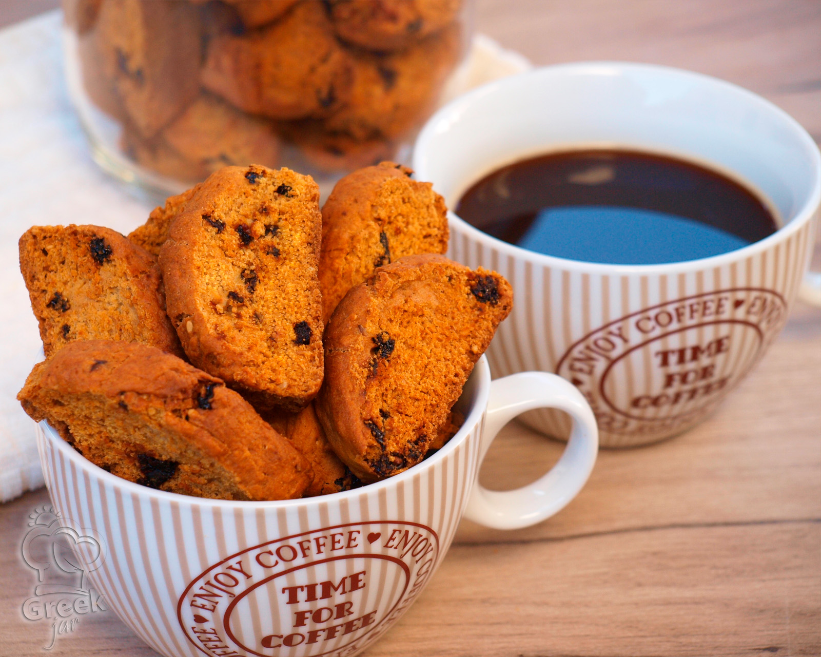 Greek-style Orange and Raisin Rusks