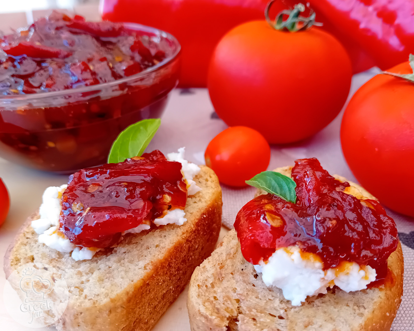 Tomato and Florina Pepper Chutney