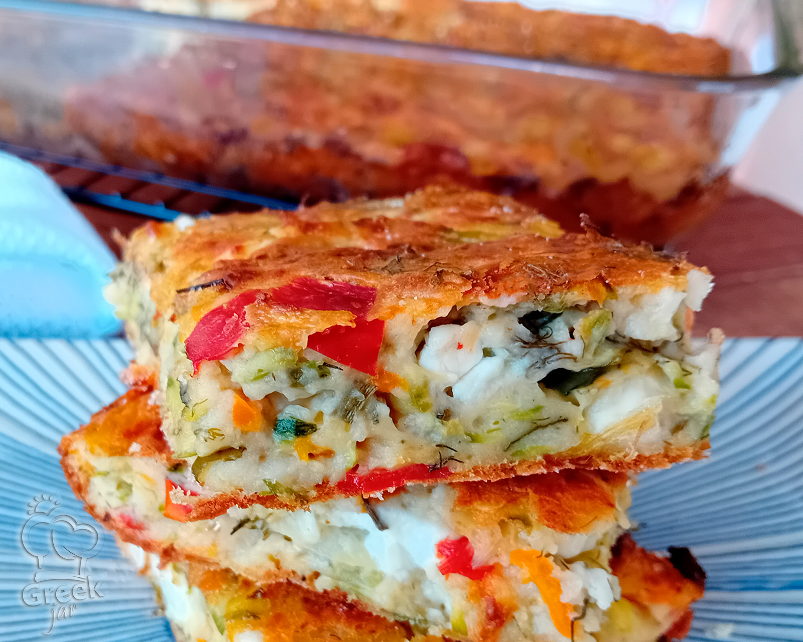 Greek-style Zucchini Pie, without phyllo